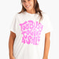 Cotton T-Shirt with Pink Print