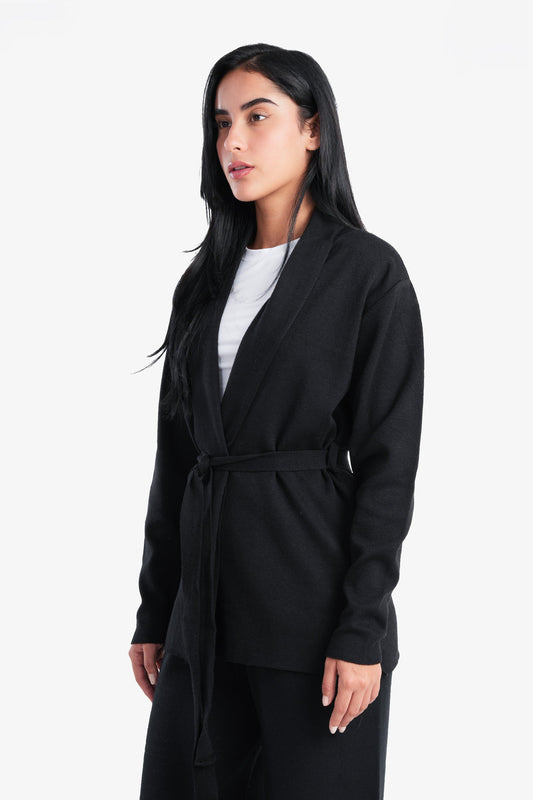 Carina Lounge Cardigan with Folded Collar