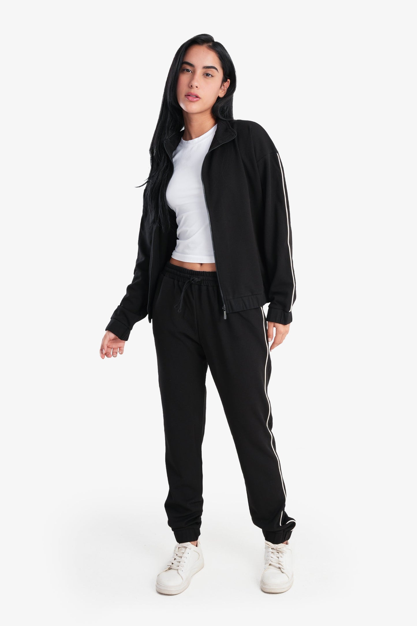 Carina Black Microfiber Lounge Pants