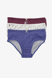 Carina Pack of 3 Colored Brief Panties