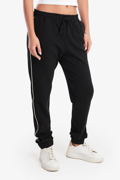 Carina Black Microfiber Lounge Pants