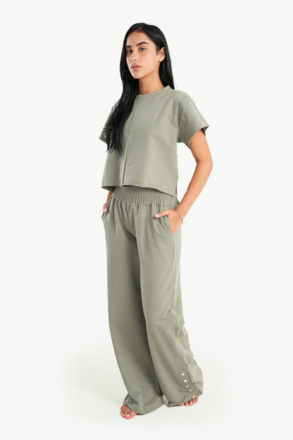 Wide Waist Pyjama Pants