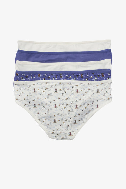 مجموعة من 5 سراويل بيكيني ملونة