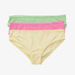 Carina Pack of 3 Colored Brief Panties