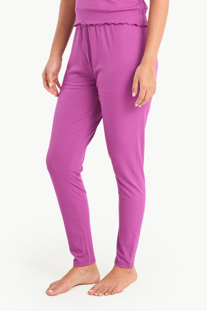 Carina Ribbed Pajama Leggings