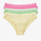 Carina Pack of 3 Colored Bikini Panties