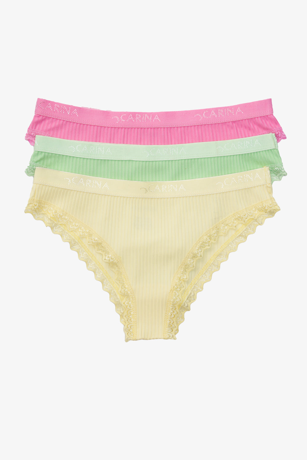 Carina Pack of 3 Colored Bikini Panties