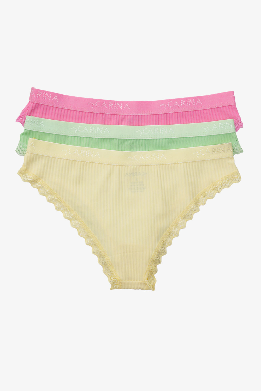 Carina Pack of 3 Colored Bikini Panties