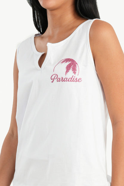 طقم بيجامة مع شورت تاي داي