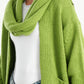 Knitted Cardigan With Scarf