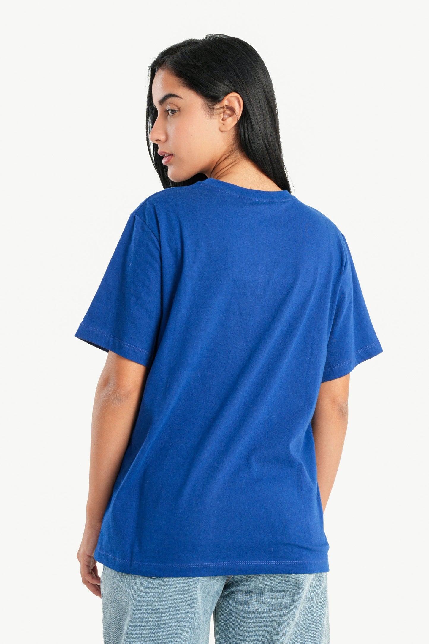 Carina Printed Blue T-Shirt