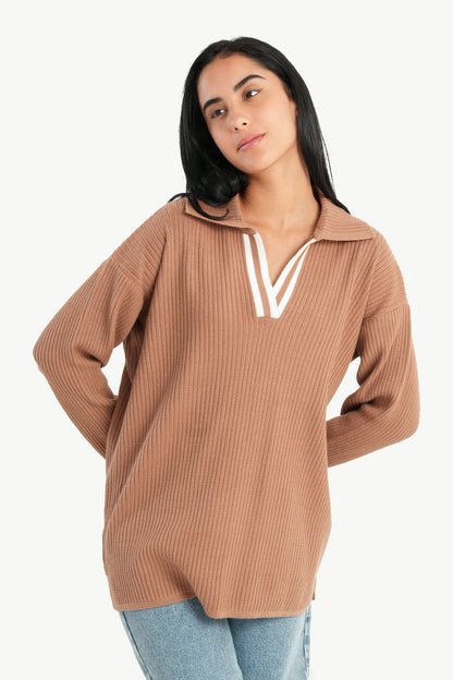 Carina Ribbed Lounge Pullover