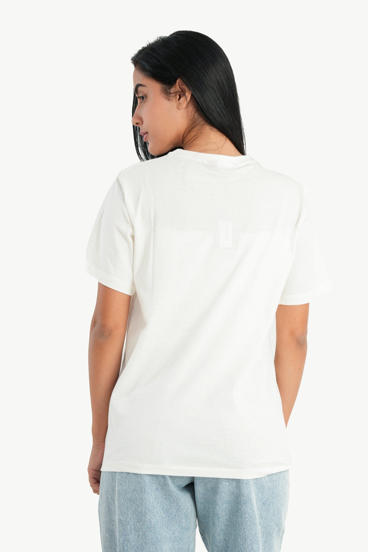 Carina Cotton Off White T-Shirt