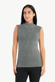 High Neck Ribbed Pullover