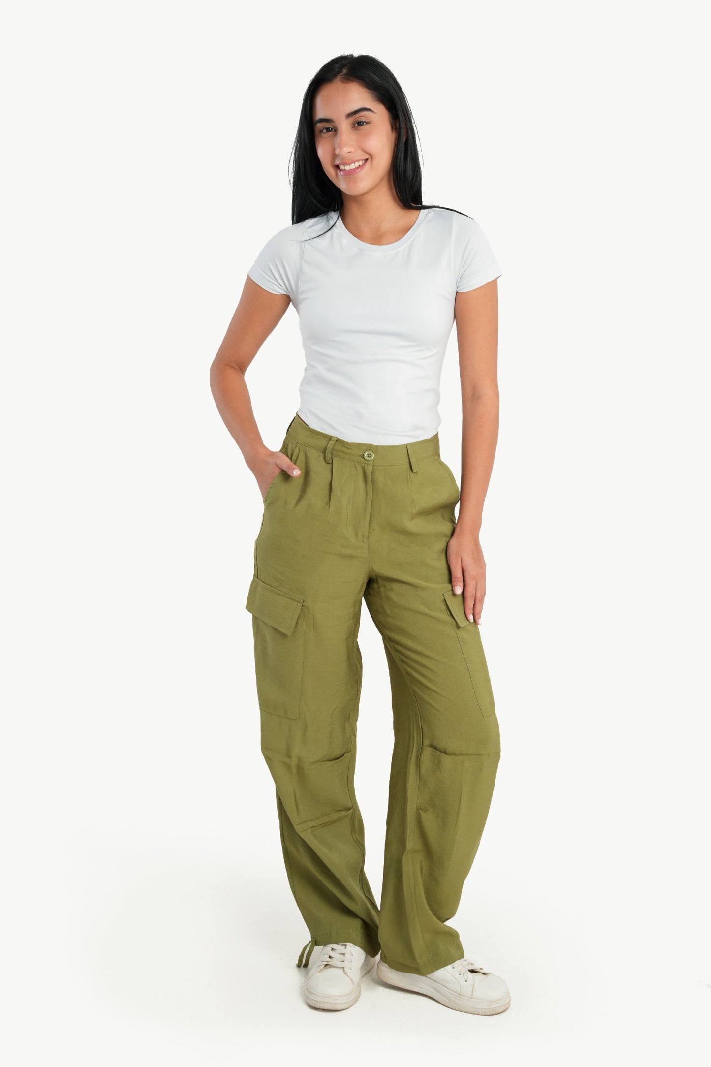 Carina Cargo Pants with Drawstring