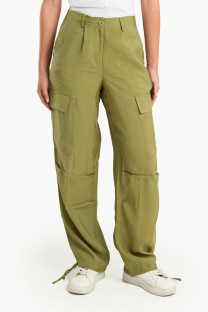 Carina Cargo Pants with Drawstring