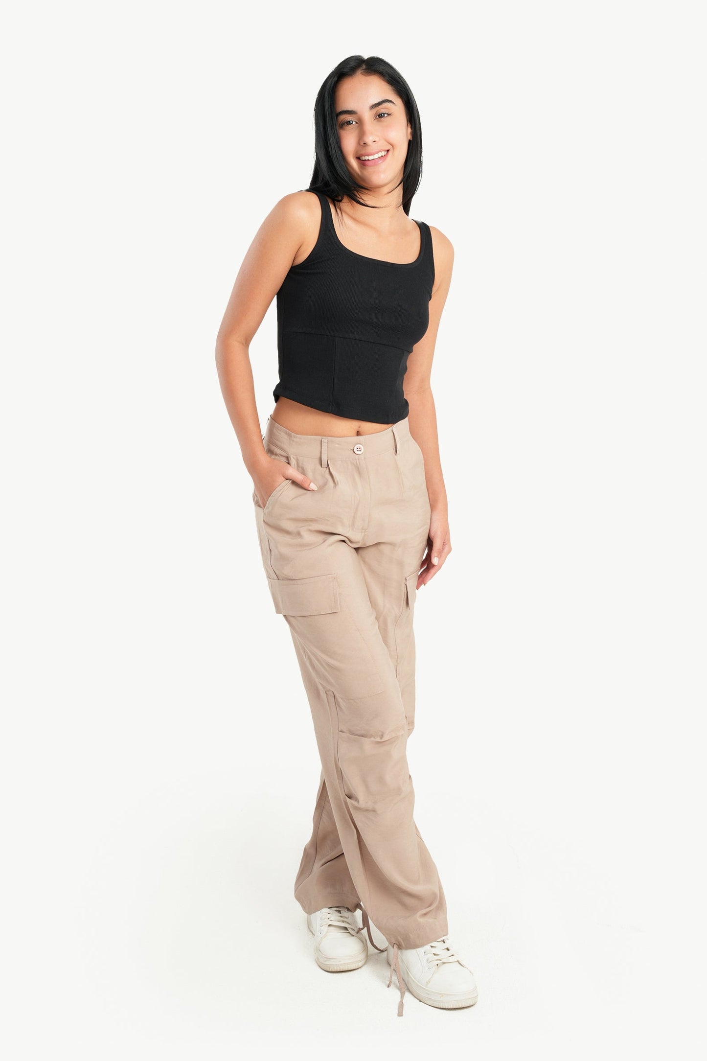 Carina Cargo Pants with Drawstring