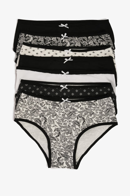 مجموعة من 7 سراويل داخلية ملونة