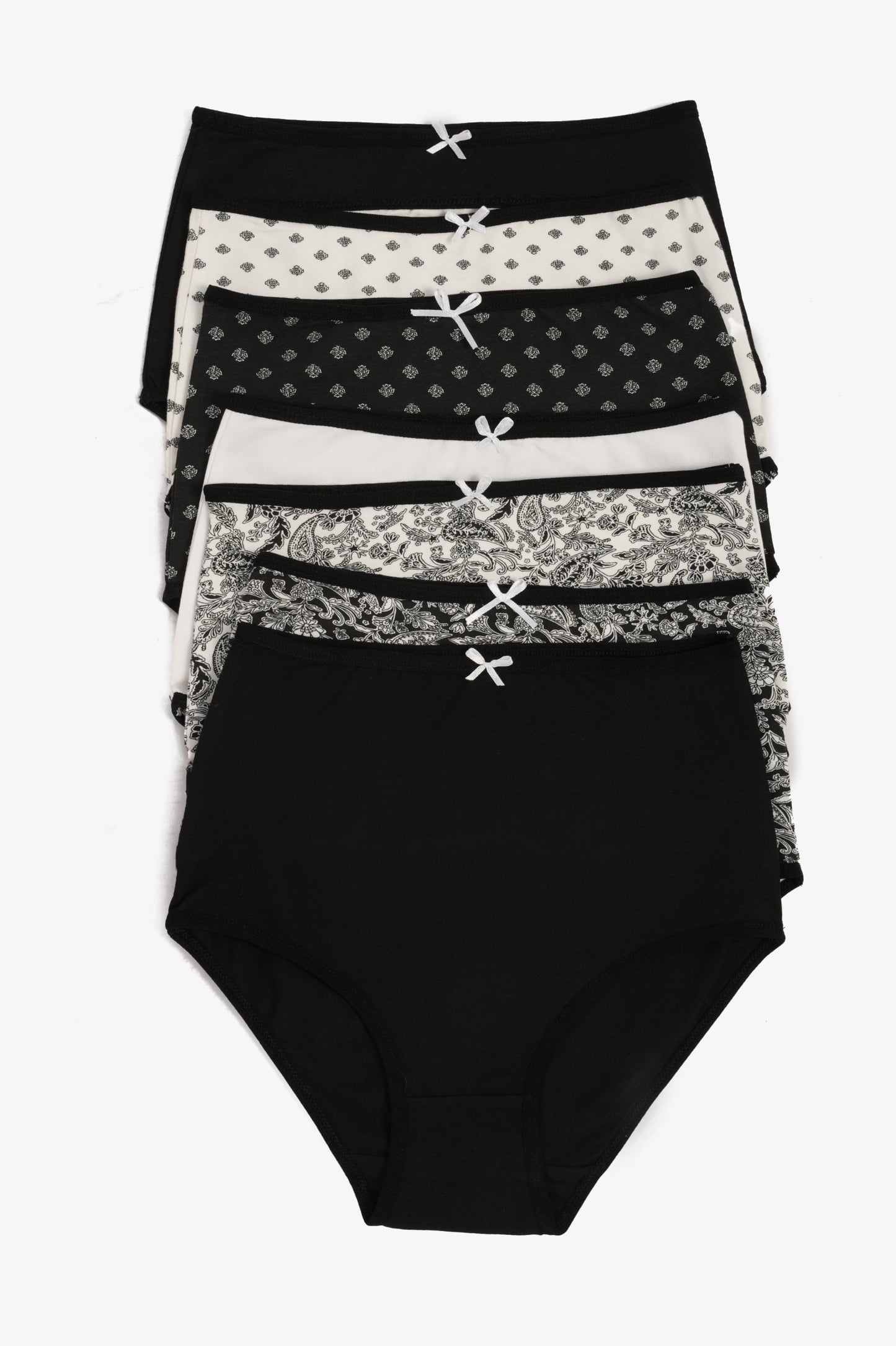 مجموعة من 7 سراويل داخلية كاملة ملونة