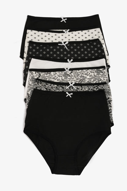 مجموعة من 7 سراويل داخلية كاملة ملونة