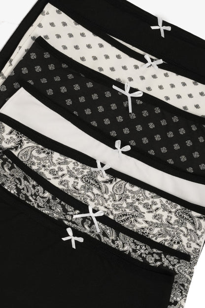 مجموعة من 7 سراويل داخلية كاملة ملونة