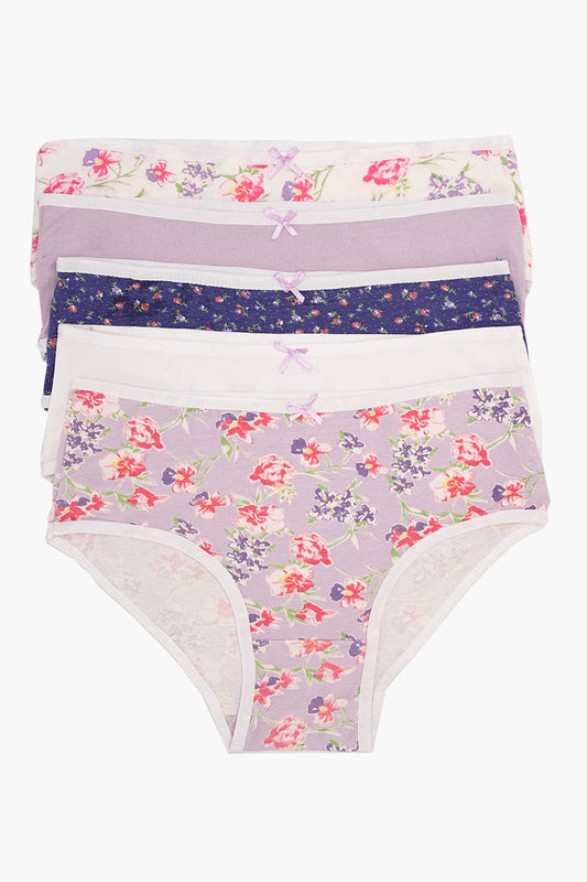مجموعة من 5 سراويل داخلية ملونة