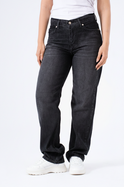 Dark Bloom Straight Denim