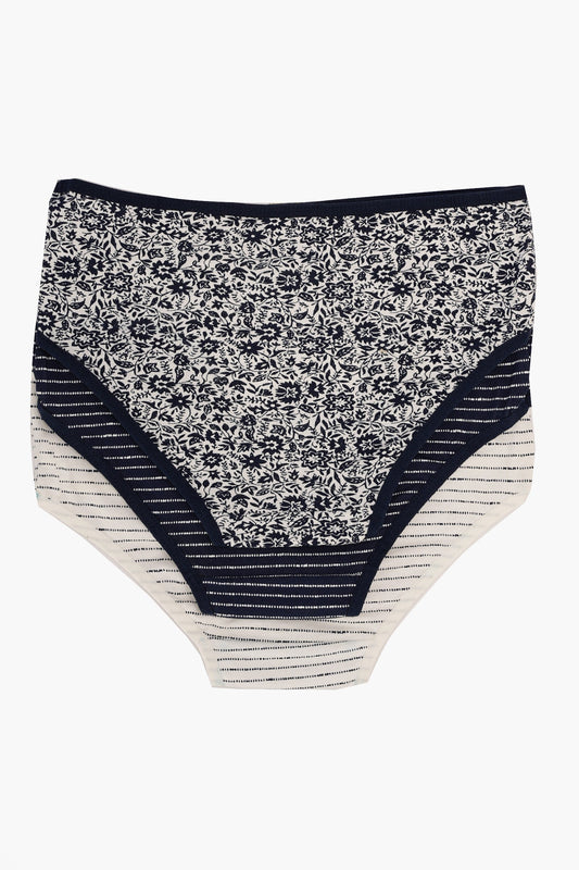 مجموعة من 3 سراويل داخلية ملونة