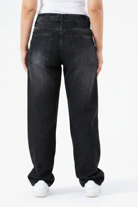 Dark Bloom Straight Denim