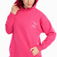 Fuchsia Printed Lounge Hoodie