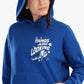 Blue Printed Lounge Hoodie