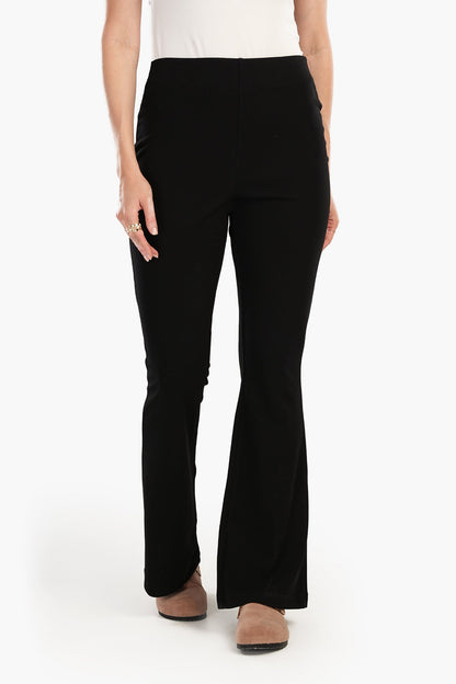 Black High Waist Flare Pants