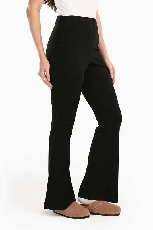 Black High Waist Flare Pants