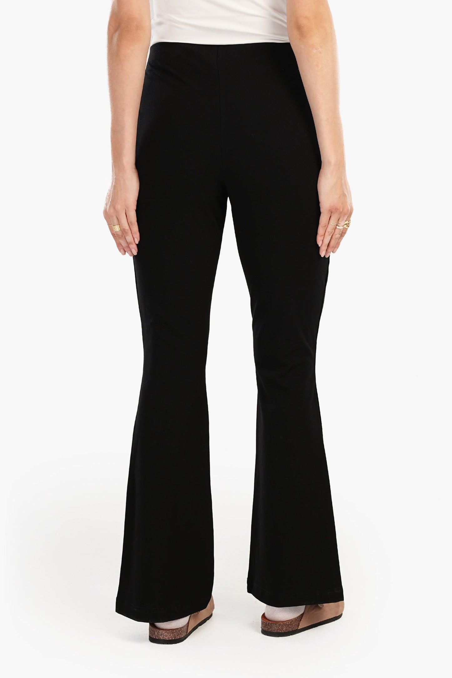 Black High Waist Flare Pants