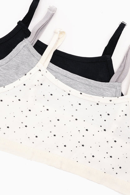 مجموعة من 3 حمالات صدر للبنات