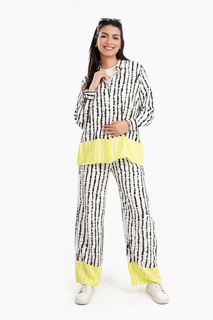 Rayon Pull-on High Waist Pants