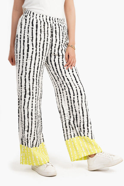 Rayon Pull-on High Waist Pants