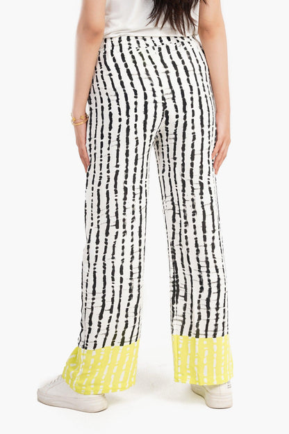 Rayon Pull-on High Waist Pants