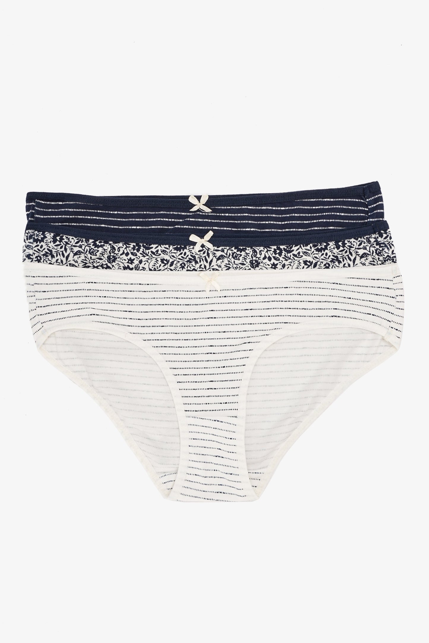 مجموعة من 3 سراويل بيكيني ملونة