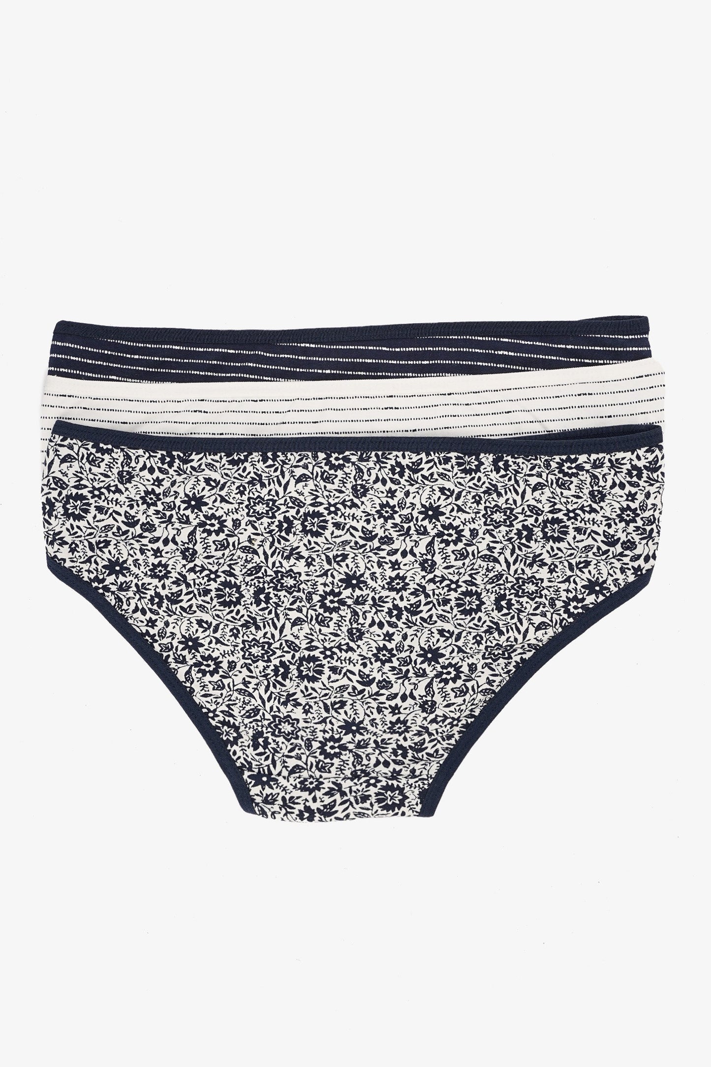 مجموعة من 3 سراويل بيكيني ملونة