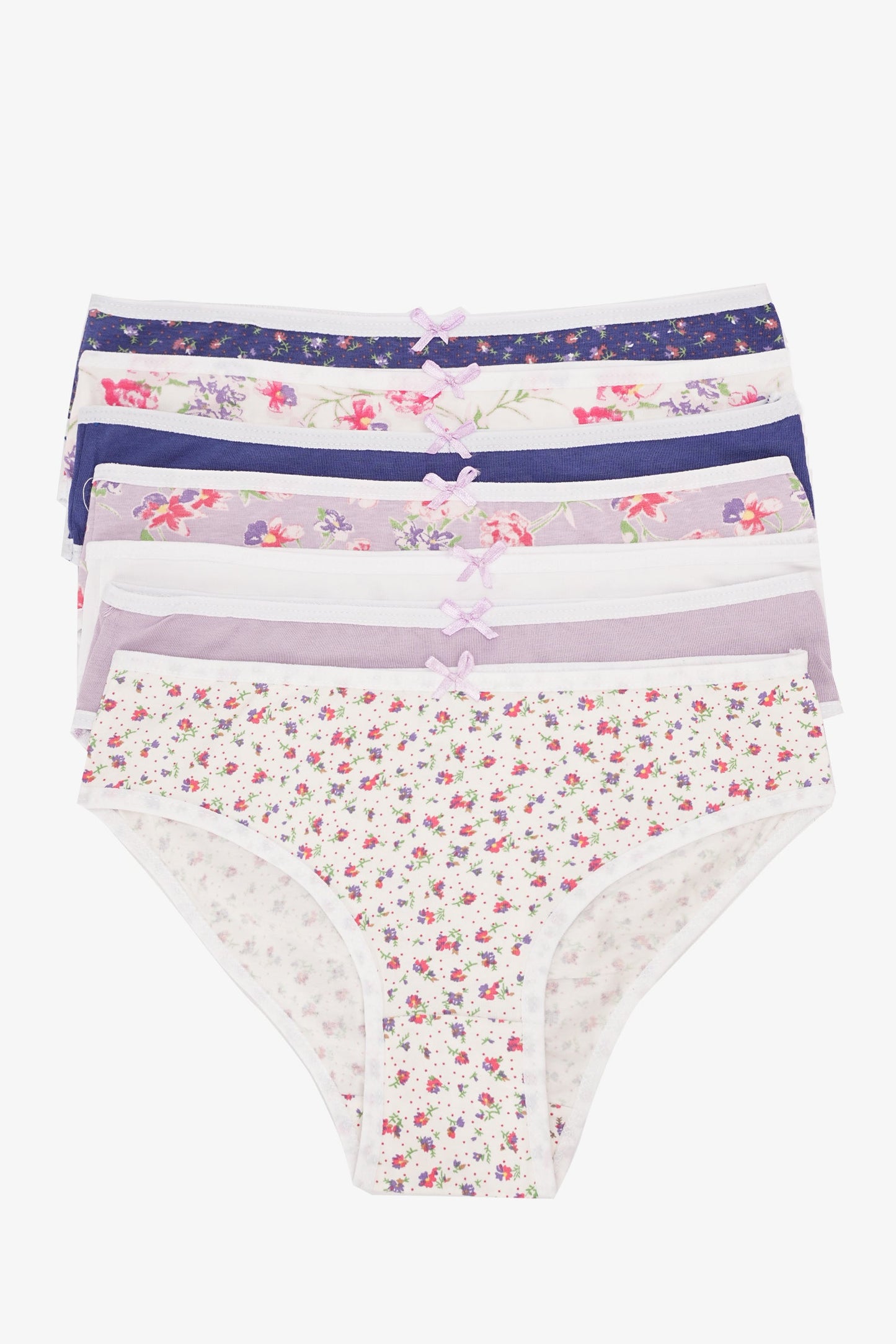مجموعة من 7 سراويل بيكيني ملونة