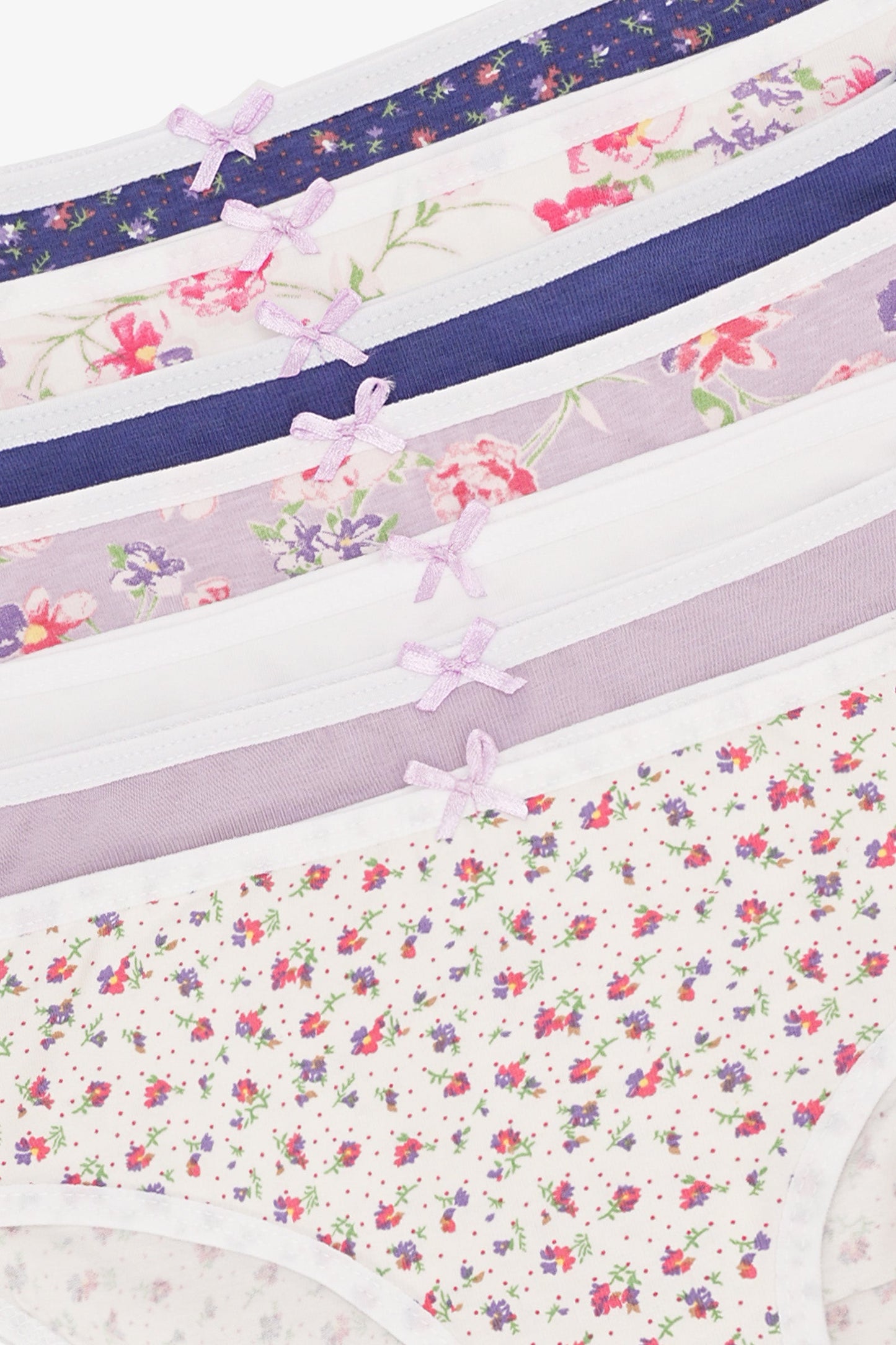 مجموعة من 7 سراويل بيكيني ملونة