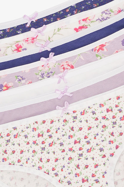 مجموعة من 7 سراويل بيكيني ملونة