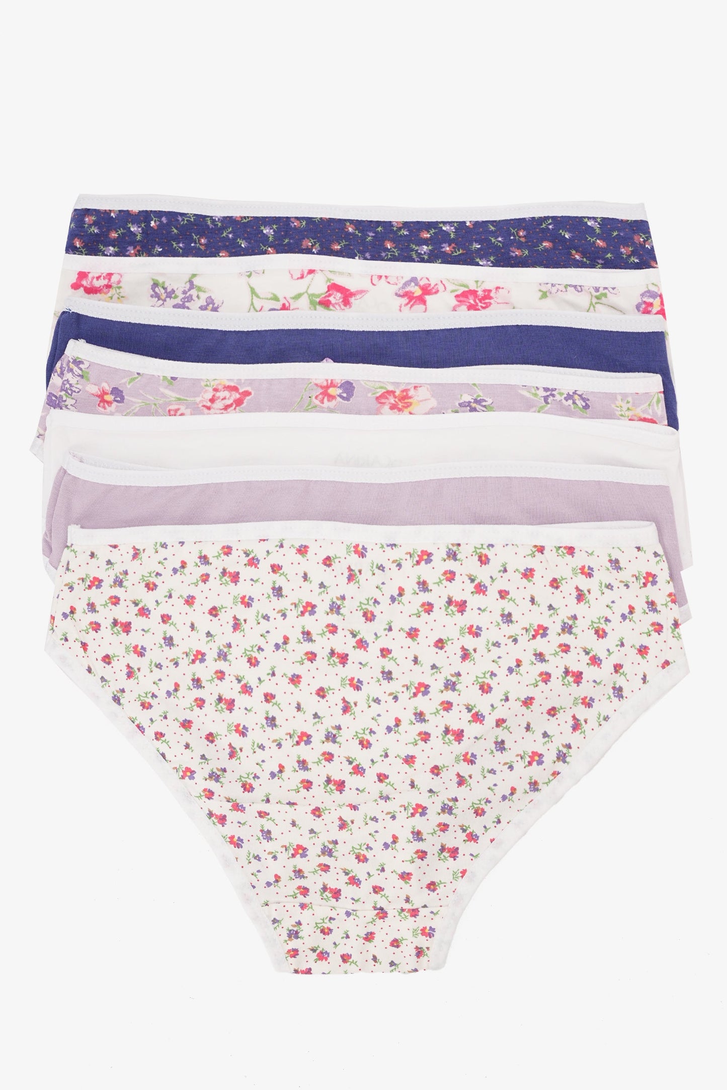 مجموعة من 7 سراويل بيكيني ملونة