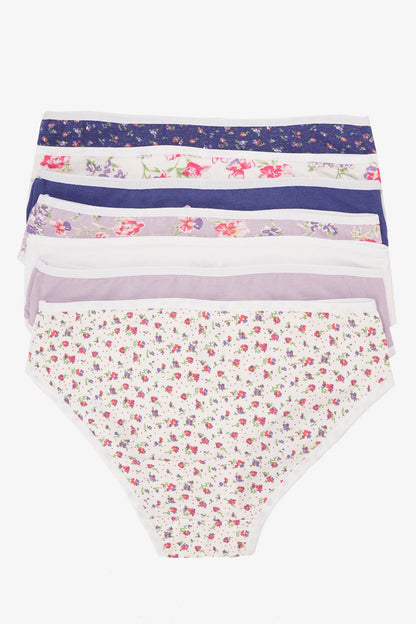 مجموعة من 7 سراويل بيكيني ملونة