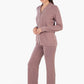 Viscose Contrast Piping Pyjama Set