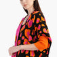 Colorful Jacquard Open Front Poncho