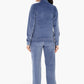 Stand Collar Velvet Pyjama Set