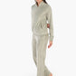 Stand Collar Velvet Pyjama Set