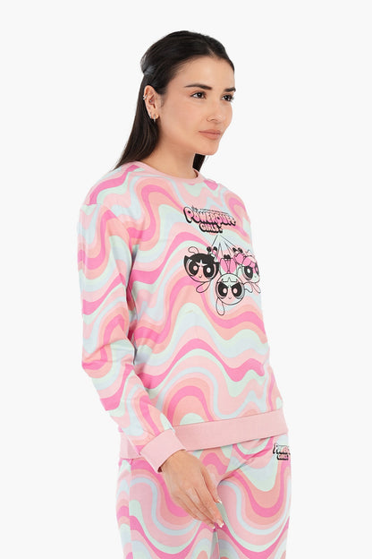 بلوزة بيجامة بأكمام طويلة من Powerpuff Girls